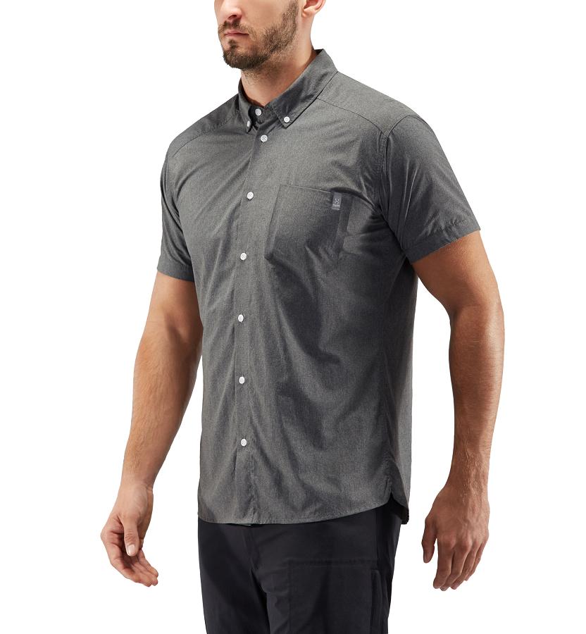 Haglöfs Vejan Shirts Black For Mens ZWMPL0435 Australia